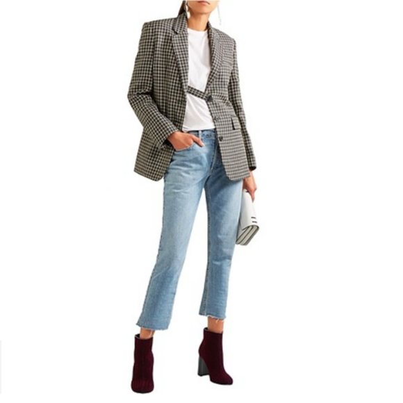 STELLA McCARTNEY🌺Maroon Velvet Ankle Boots - Picture 3 of 13